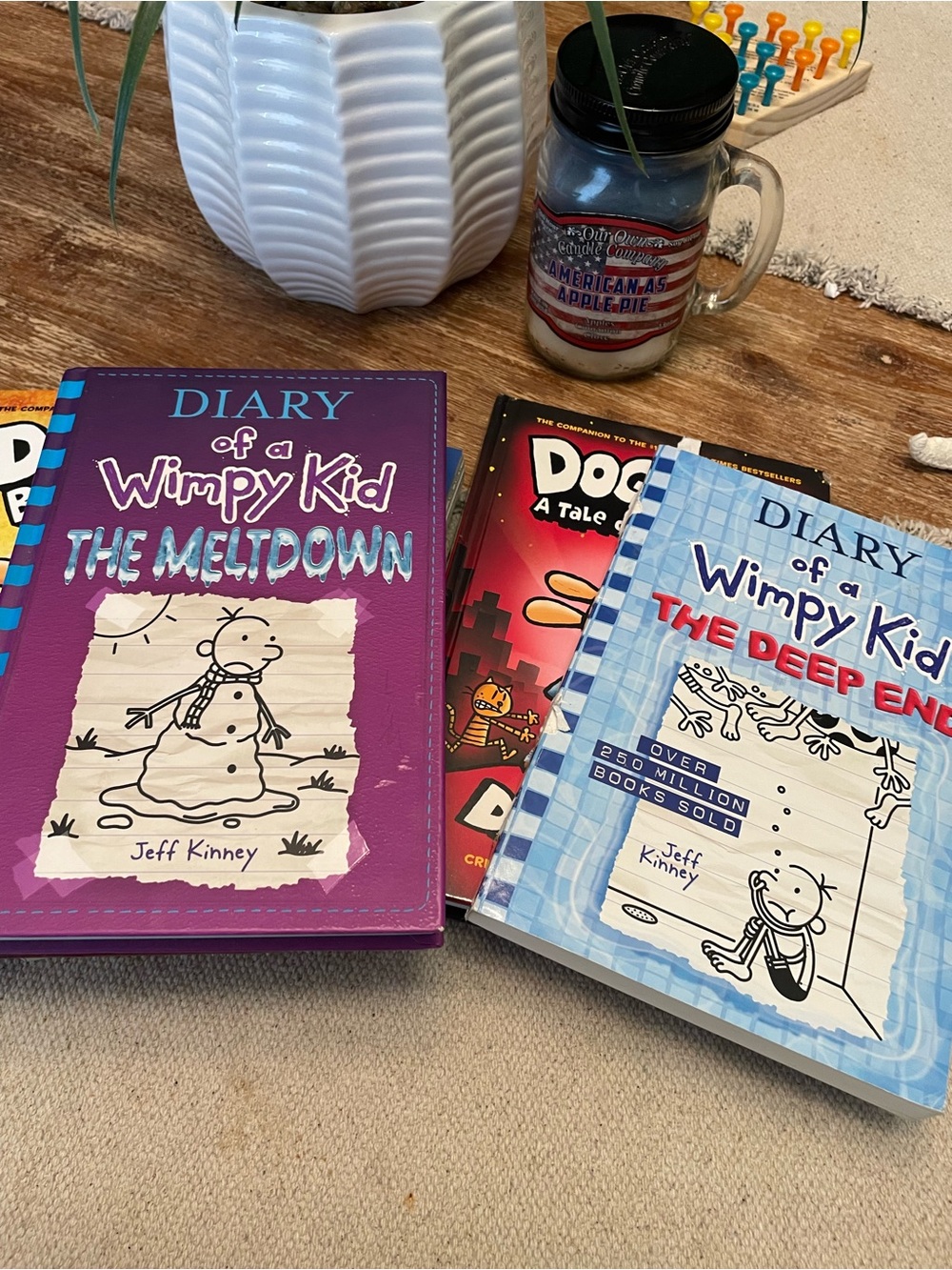 Diary of a Wimpy Kid: The Deep End - Blue Cover by Jeff Kinney (6books included)